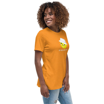 Courtney « Ici en train de s'amuser » T-shirt pour femme