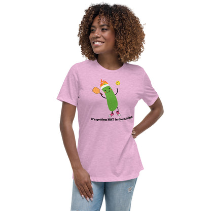 Pickleball "It's Getting Hot in the Kitchen" Women's T-shirt