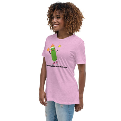 Pickleball "It's Getting Hot in the Kitchen" Women's T-shirt