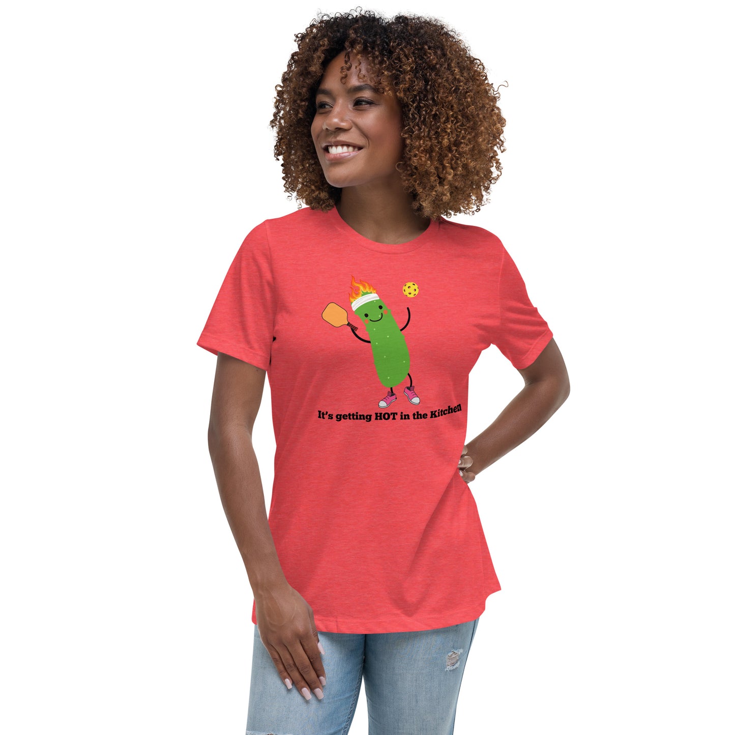 Pickleball "Il fait chaud dans la cuisine" T-shirt Femme