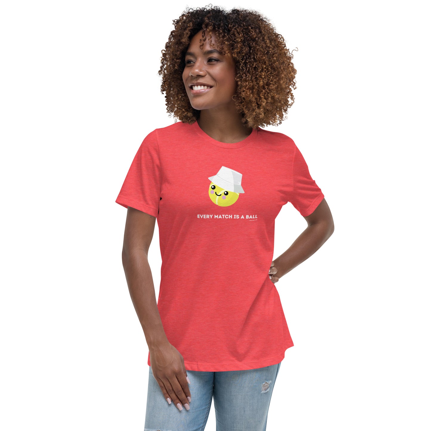 T-shirt Femme "Chaque match est un ballon"