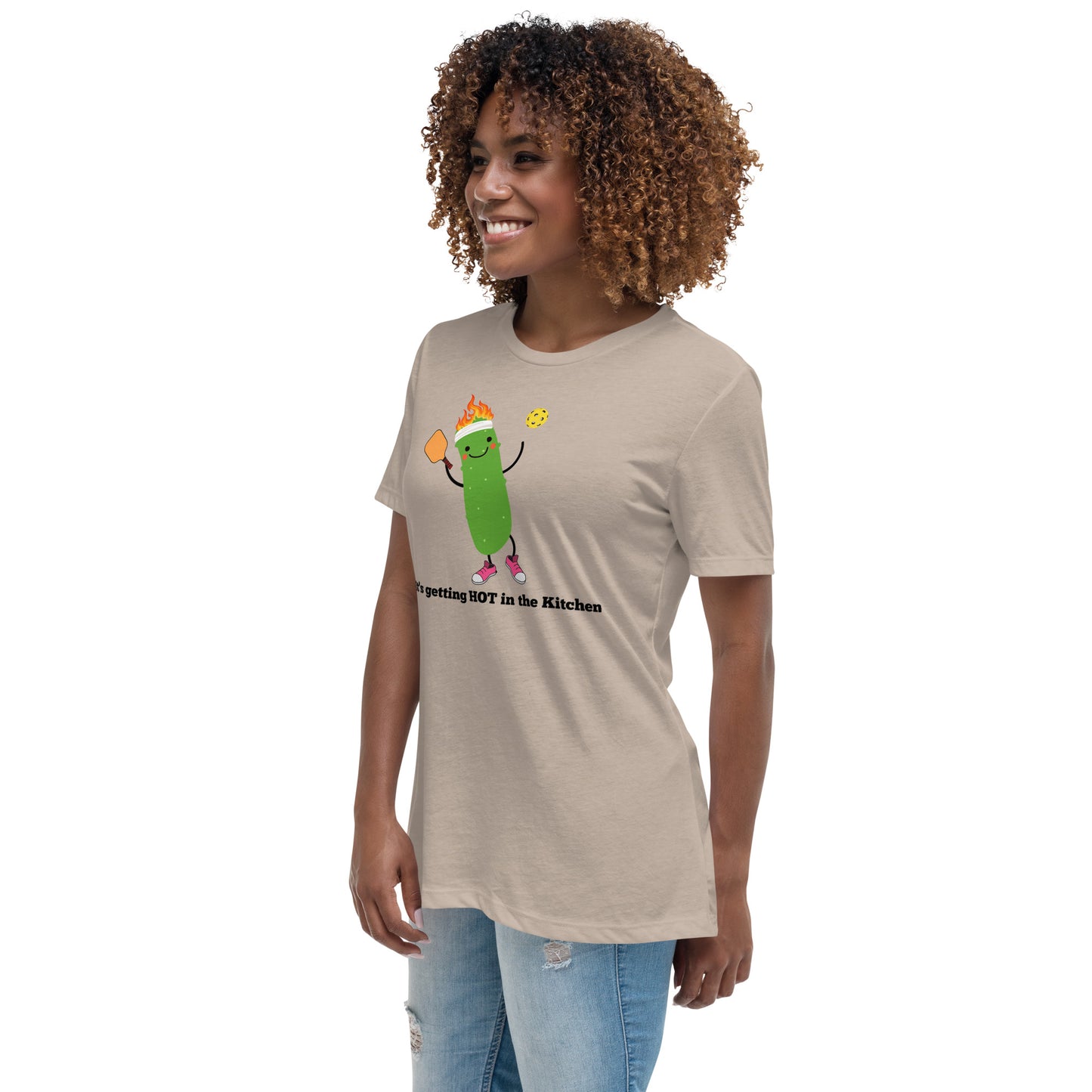 Pickleball "Il fait chaud dans la cuisine" T-shirt Femme