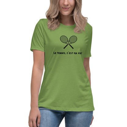 T-Shirt Femme "Le Tennis, C'est Ma Vie"