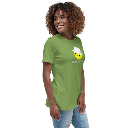 Courtney « Ici en train de s'amuser » T-shirt pour femme