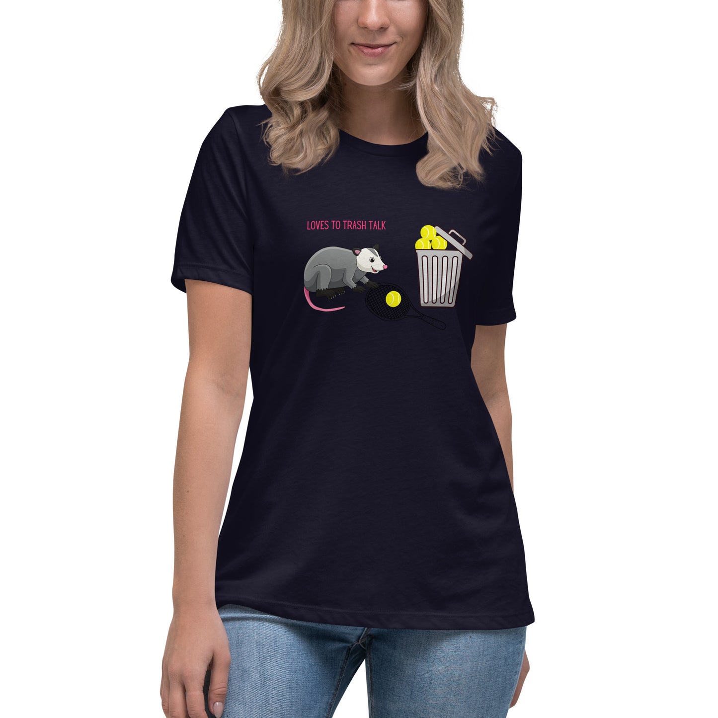 T-shirt pour femme « Aime parler de trash »