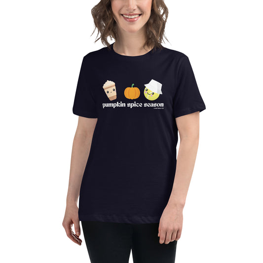 Pumpkin Spice Season Women's Tennis T-Shirt