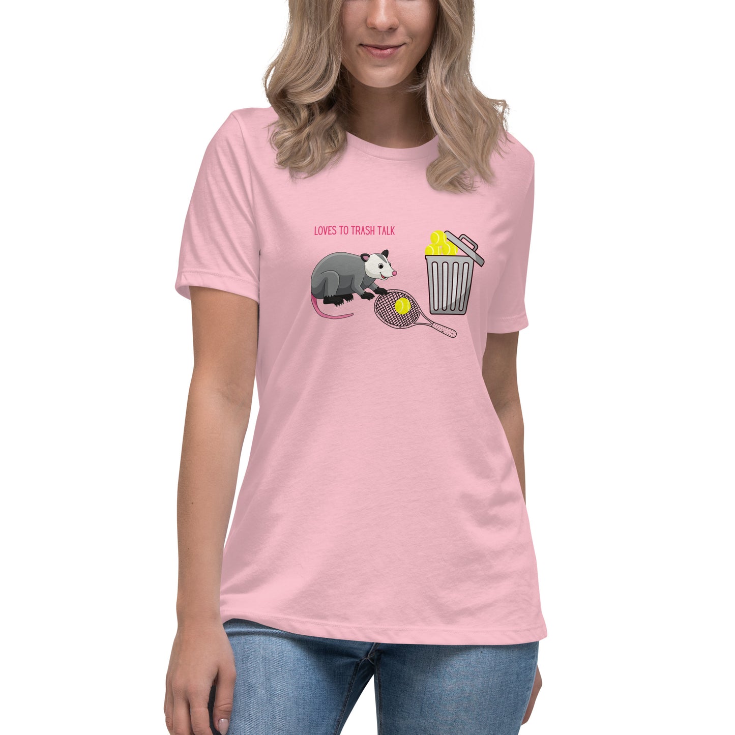 T-shirt pour femme « Aime parler de trash »