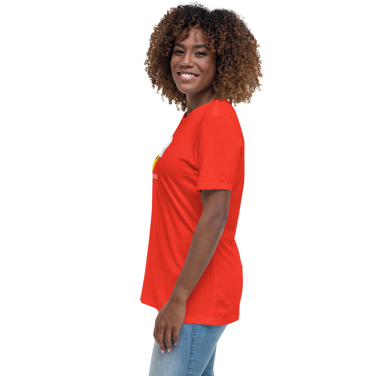 Courtney « Ici en train de s'amuser » T-shirt pour femme