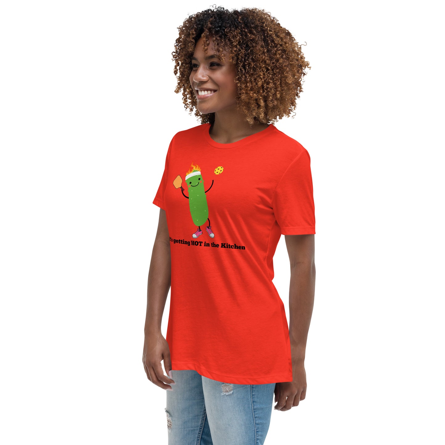 Pickleball "Il fait chaud dans la cuisine" T-shirt Femme