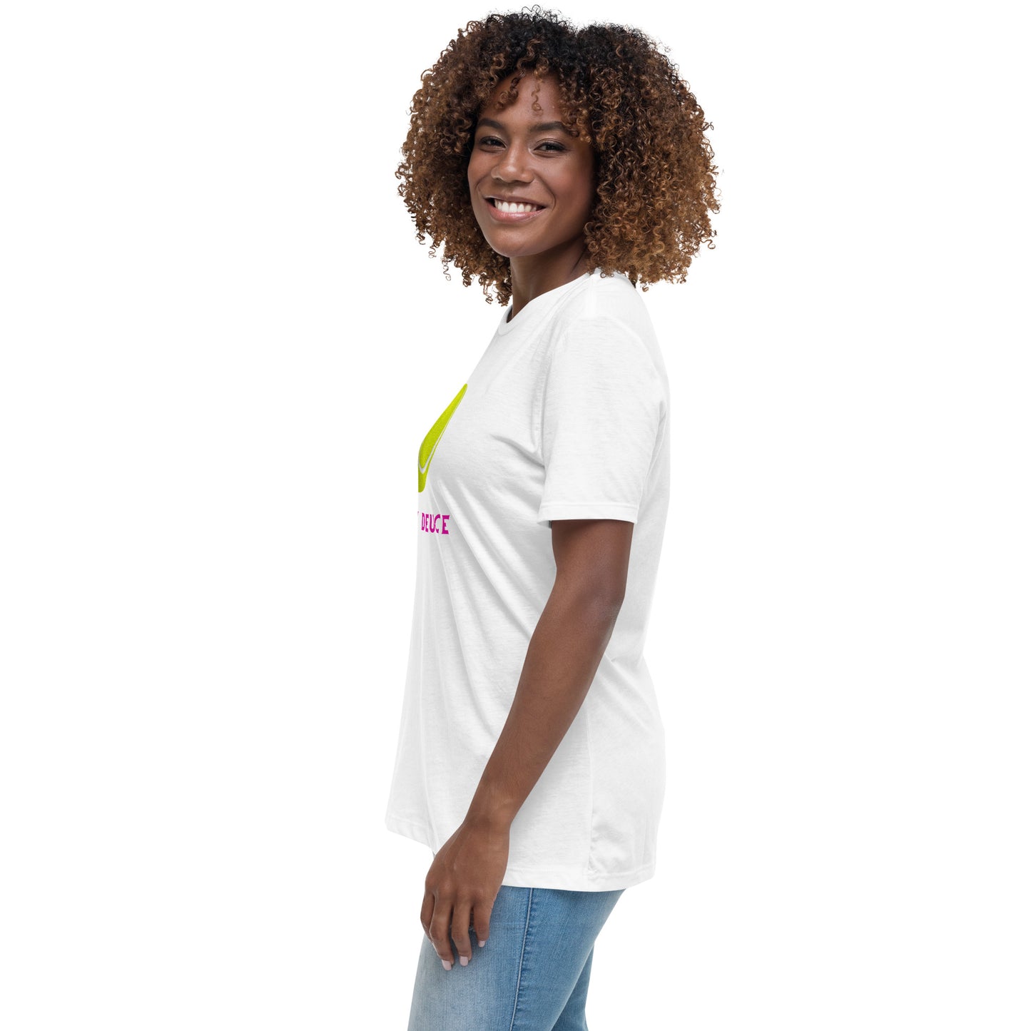 "I Play Deuce" Women's Tennis White T-Shirt