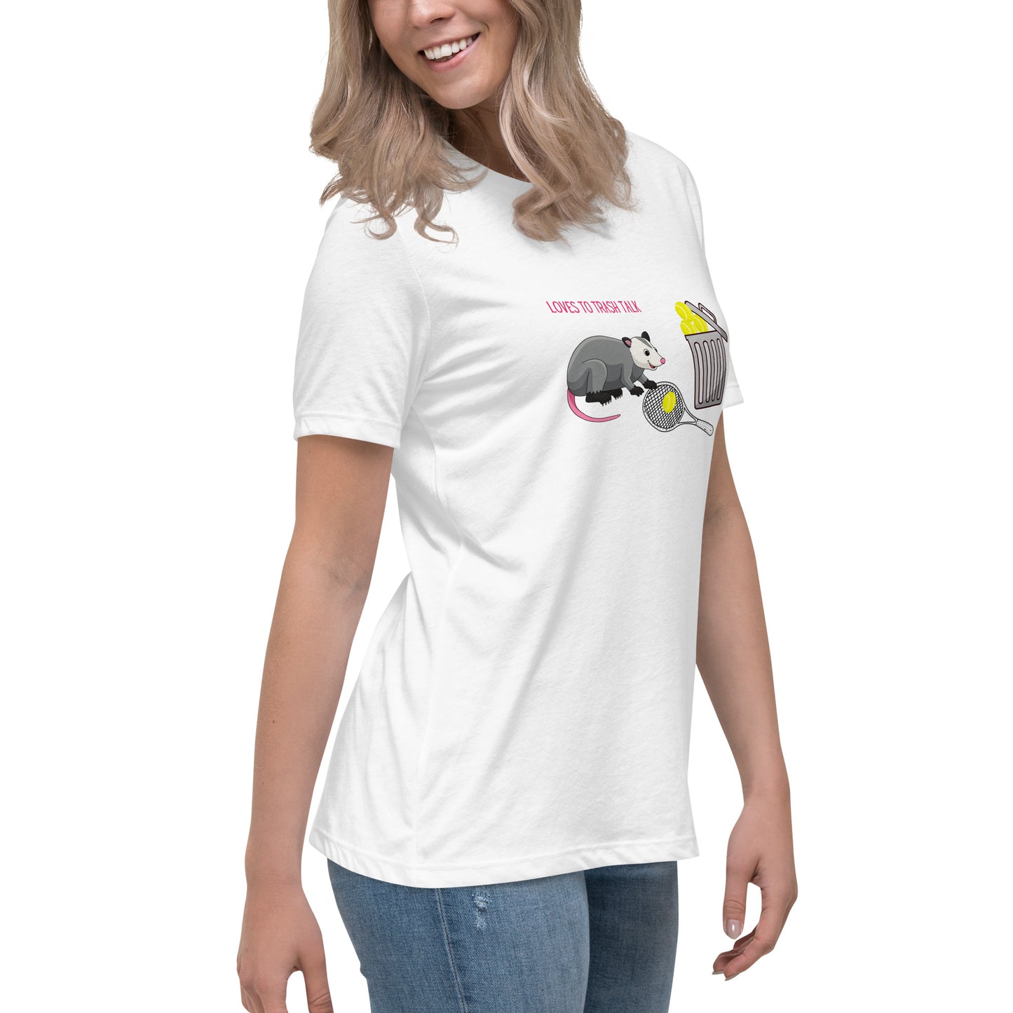 T-shirt pour femme « Aime parler de trash »