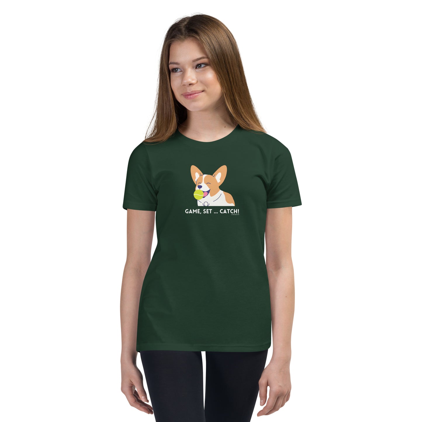 Corgi "Game, Set, Catch" Youth  T-Shirt