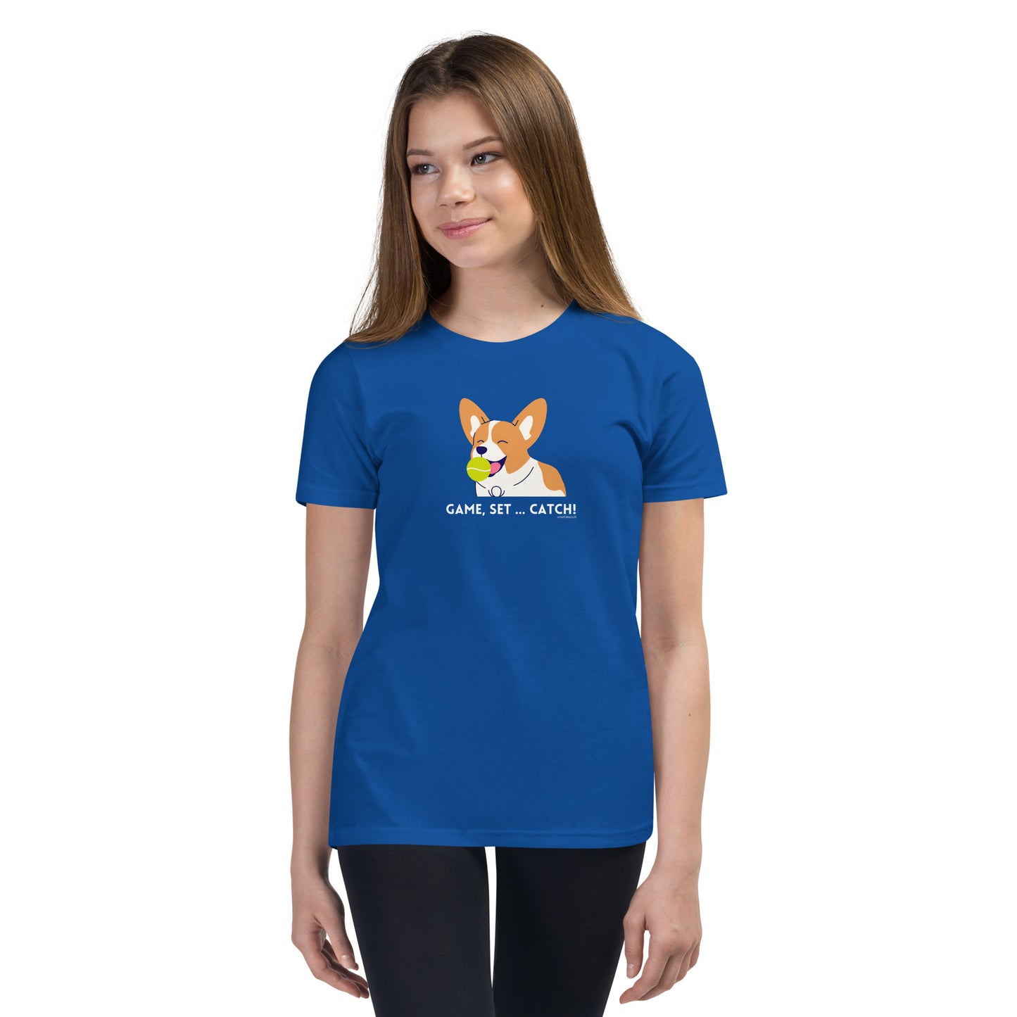 Corgi "Game, Set, Catch" Youth  T-Shirt